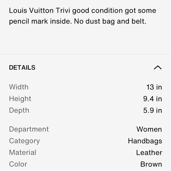 Louis Vuitton Trevi PM Damier Ebene Handbag - Picture 12 of 12